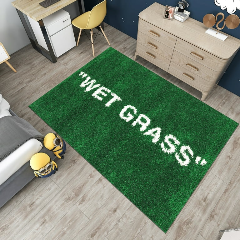 "WET GRASS" rug