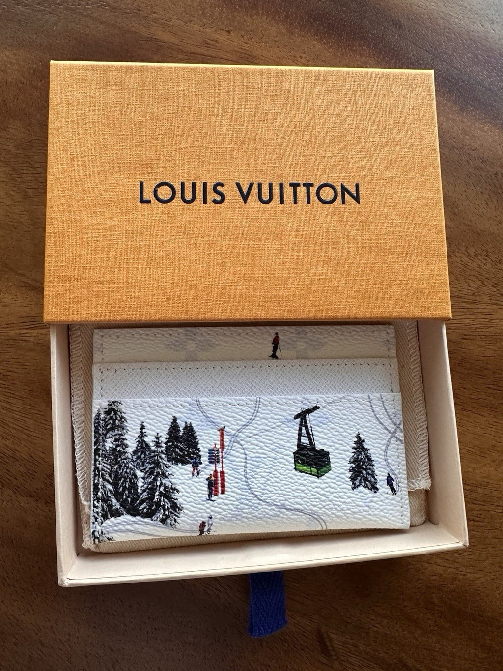 Louis Vuitton Double Card Holder (White Ski Edition)
