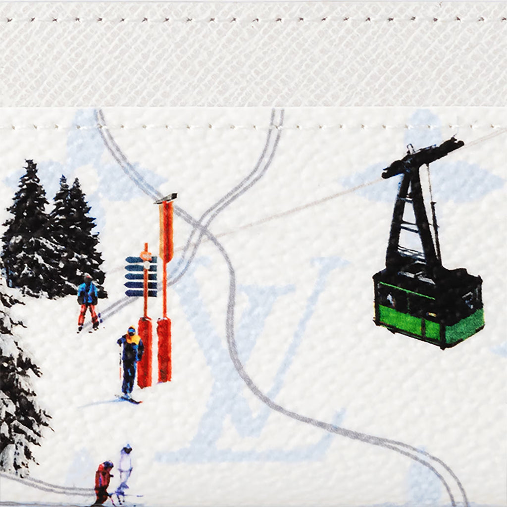 Louis Vuitton Double Card Holder (White Ski Edition)