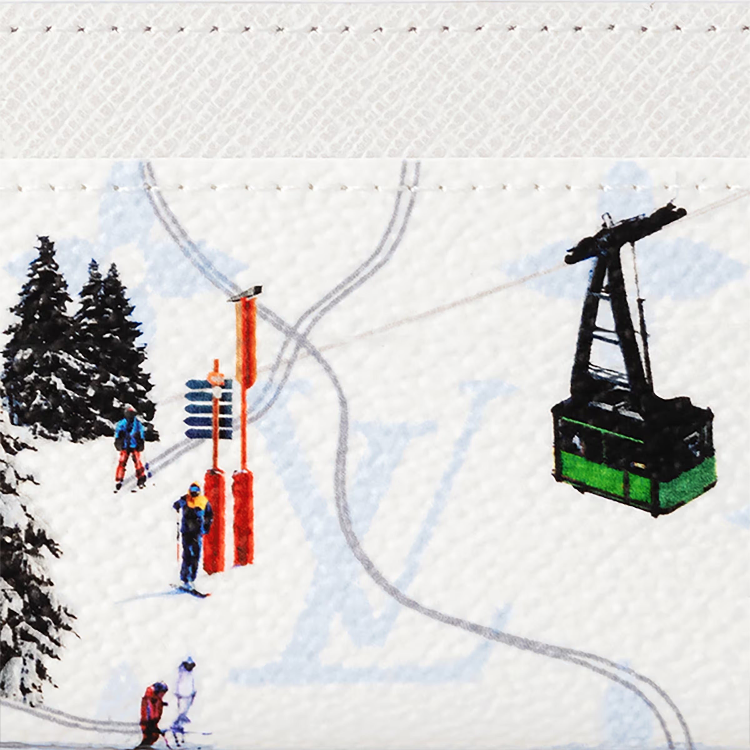 Louis Vuitton Double Card Holder (White Ski Edition)